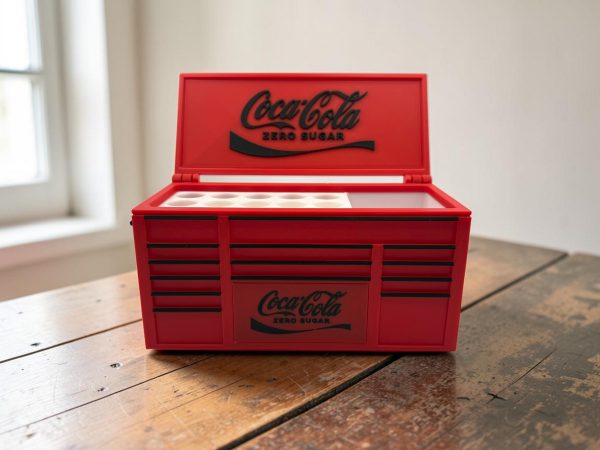 🥤🔥 Coca-Cola Zero Sugar Inspired 3D Printed Desk Organizer & Pen Holder