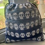 Drawstring Bag | Crochet Backback with Durable Lining