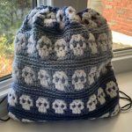 Drawstring Bag | Crochet Backback with Durable Lining