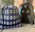 Drawstring Bag | Crochet Backback with Durable Lining