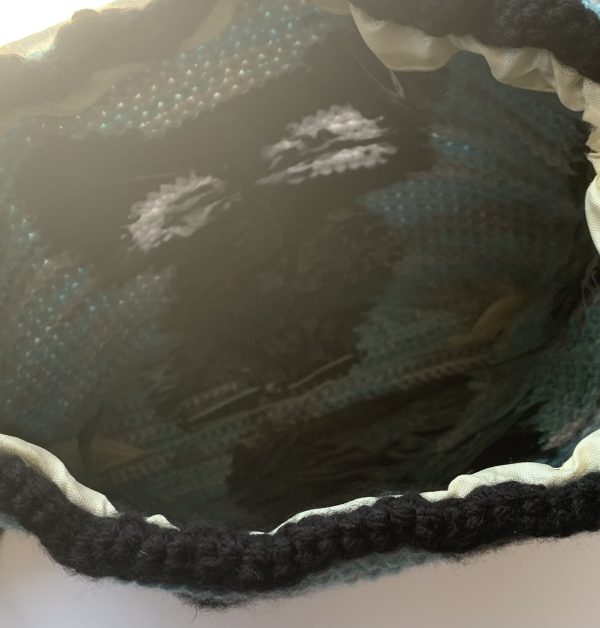 Drawstring Bag | Crochet Backback with Durable Lining