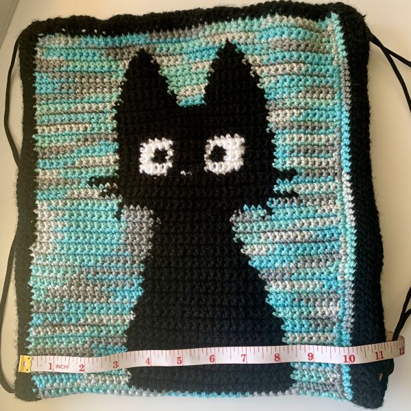 Drawstring Bag | Crochet Backback with Durable Lining