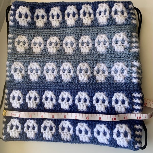 Drawstring Bag | Crochet Backback with Durable Lining