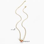 Little Pink Heart Enamel Necklace | 18K Gold Plated | Waterproof