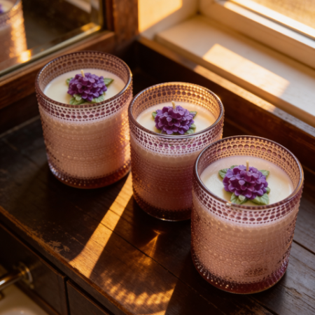 Lilac candle _1