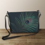 Peacock Feather Crossbody Bag