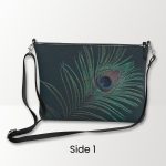 Peacock Feather Crossbody Bag