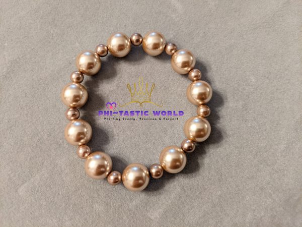 Bronze Pearl Bracelet