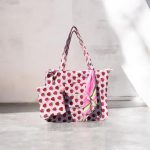 Strawberry Print Tote Bag | Summer Beach Bag | Shoulder Bag | Gift for Her