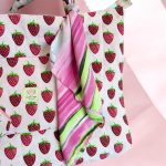 Strawberry Print Tote Bag | Summer Beach Bag | Shoulder Bag | Gift for Her