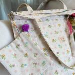 Floral Tote Bag | Summer Shoulder Bag | Cute Fruit Pattern Handbag | Beach Picnic Bag