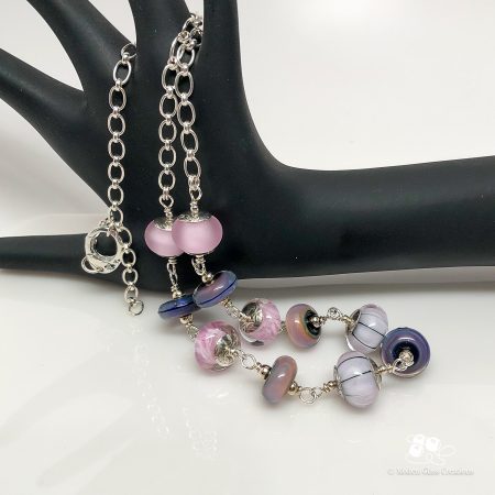 Perfectly Pink and Purple Bead Necklace