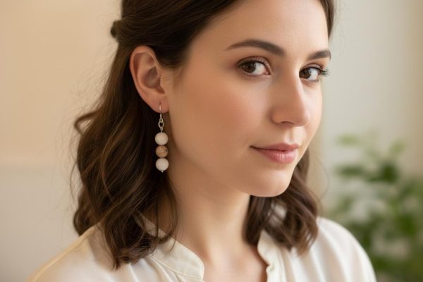 Mexican Morado & Freshwater Pearl Sterling Silver Dangle Earrings