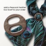 Grey Beige Wood Scarf Ring