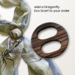 Tiger Ebony Wood Scarf Ring