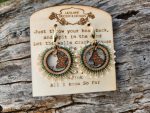 ​Ethereal Butterfly Woodland Hoop Earrings