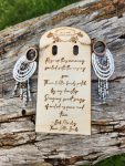 Alpine Frost Tiered Scallop Earrings