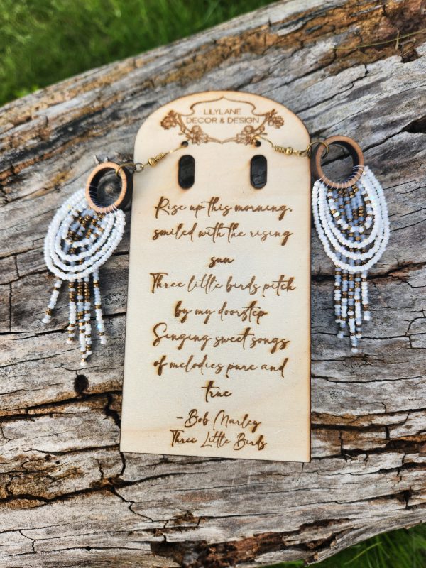 Alpine Frost Tiered Scallop Earrings