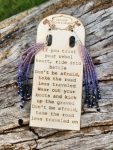 Twilight Amethyst Ombre Beaded Fringe Earrings