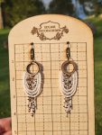 Alpine Frost Tiered Scallop Earrings