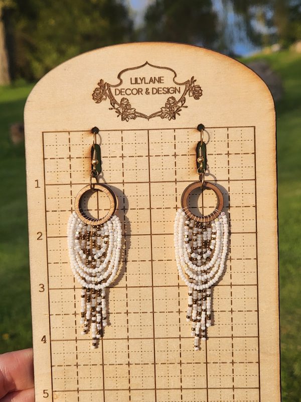 Alpine Frost Tiered Scallop Earrings