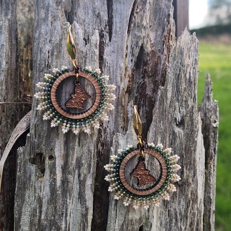 ​Ethereal Butterfly Woodland Hoop Earrings