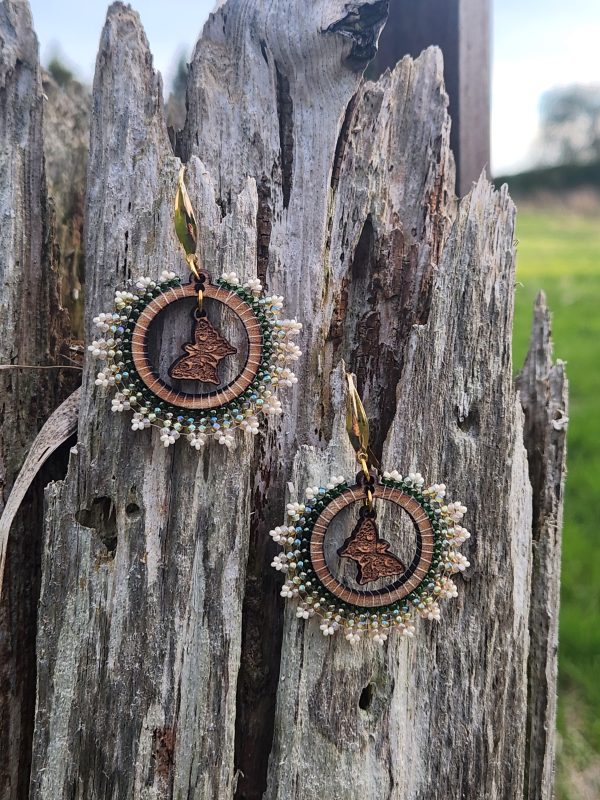 ​Ethereal Butterfly Woodland Hoop Earrings
