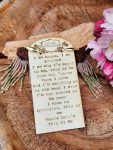 Sage and Sand Boho Fringe Earrings with Floral Engraved Hexagon Wood
