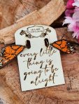 Handcrafted Monarch Butterfly Wing Beaded Fringe Earrings