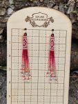Sparkling Red and Pink Ombre Beaded Fringe Earrings with Crystal Accents