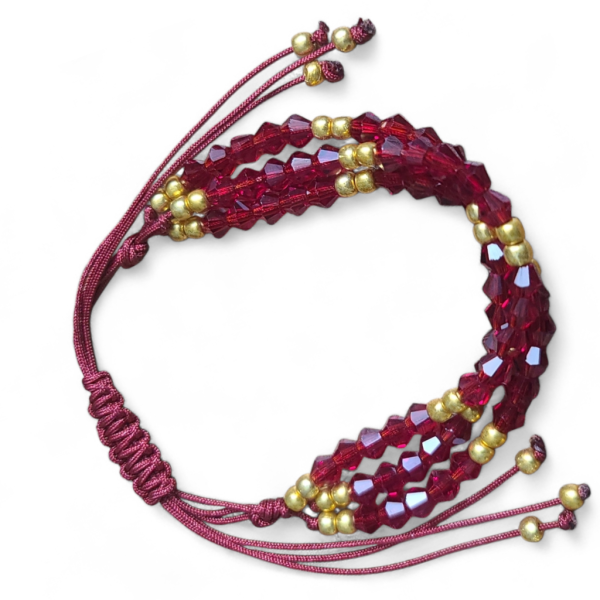 Handmade 3 Strands Beaded Bracelet