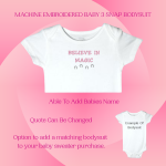 Unicorn Baby Sweater, Handmade Knitted Baby Sweater, Personalized Baby Sweater