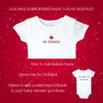 Canada Baby Sweater, Handmade Knitted Baby Sweater, Personalized Baby Sweater