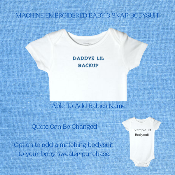 Police Baby Sweater, Handmade Knitted Baby Sweater, Personalized Baby Sweater