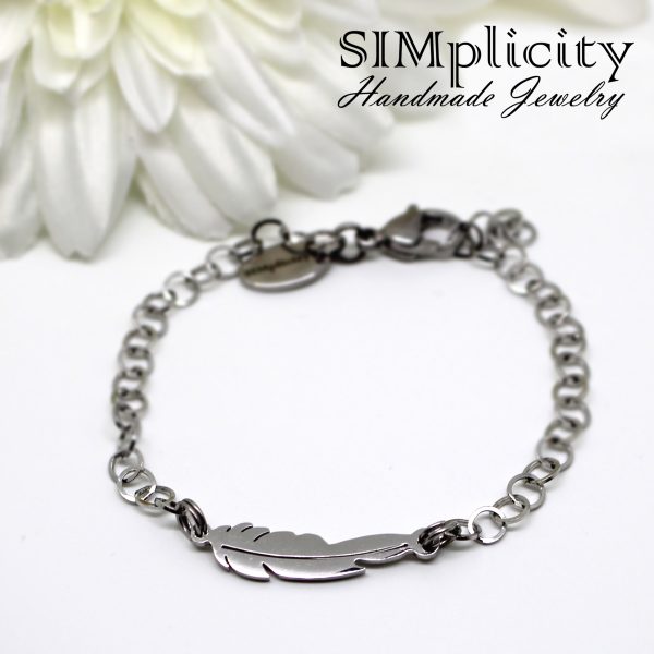 Hypoallergenic Bracelet with Feather