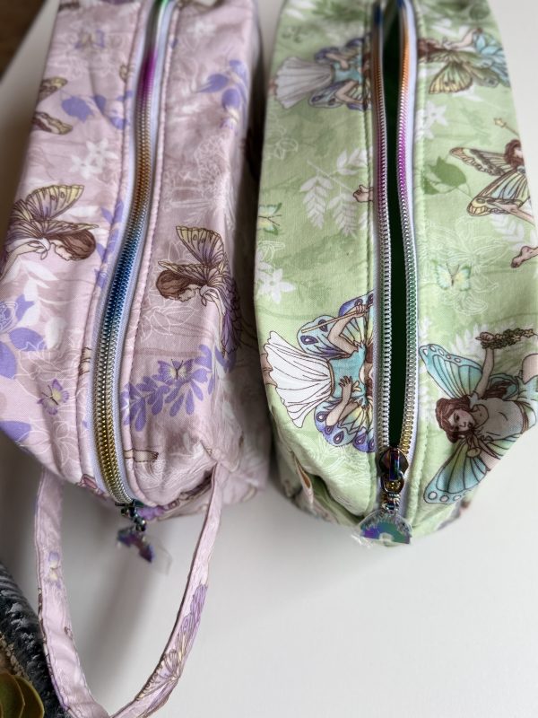 BOXY Mermaid & Fairy Zipper Pouch | Handmade Cosmetic Bag | Travel Makeup Bag | Cute Gift for Girls