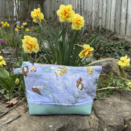 REGULAR Mermaid & Fairy Zipper Pouch | Handmade Cosmetic Bag | Travel Makeup Bag | Cute Gift for Girls