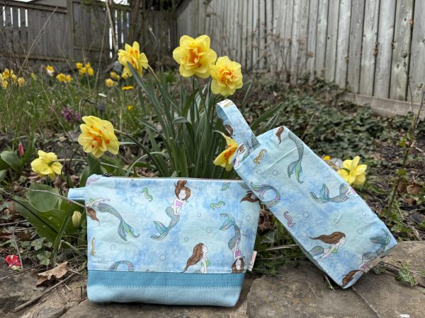 REGULAR Mermaid & Fairy Zipper Pouch | Handmade Cosmetic Bag | Travel Makeup Bag | Cute Gift for Girls