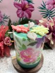 Mom's Floral Pillar Candle (by Scents in Fields)