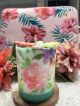 Mom's Floral Pillar Candle (by Scents in Fields)