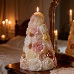 Wedding Party Table, Rose Tree Centerpiece Candle