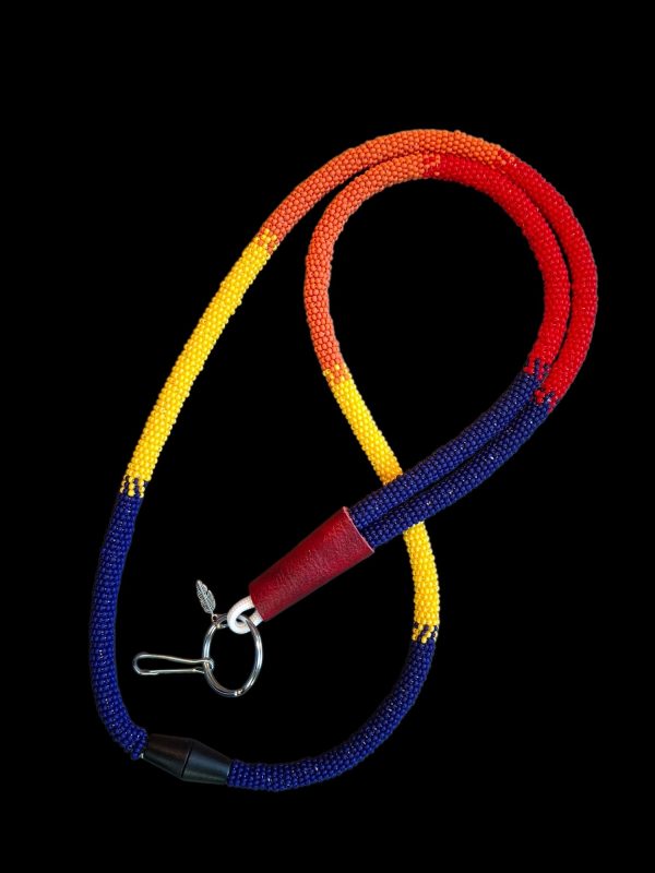 Your Colors, Your Style: Custom Beaded Lanyard Keyring - Long 36 Inch Over the Head Style