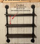 Plant Shelf, 3 Tier Floating Shelf-FREE SHIPPING