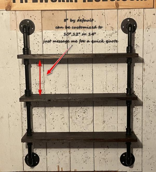 Plant Shelf, 3 Tier Floating Shelf-FREE SHIPPING