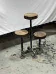 3 tier Industrial style Plant Stand with metal base-FREE SHIPPING
