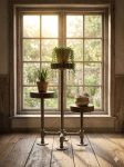 3 tier Industrial style Plant Stand with metal base-FREE SHIPPING