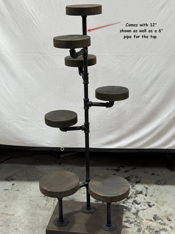 Industrial Plant Stand: 5,6 or 7 Tier Freestanding Metal Plant Holder - FREE SHIPPING