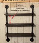 Plant Shelf, 3 Tier Floating Shelf-FREE SHIPPING