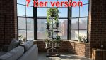 Industrial Plant Stand: 5,6 or 7 Tier Freestanding Metal Plant Holder - FREE SHIPPING