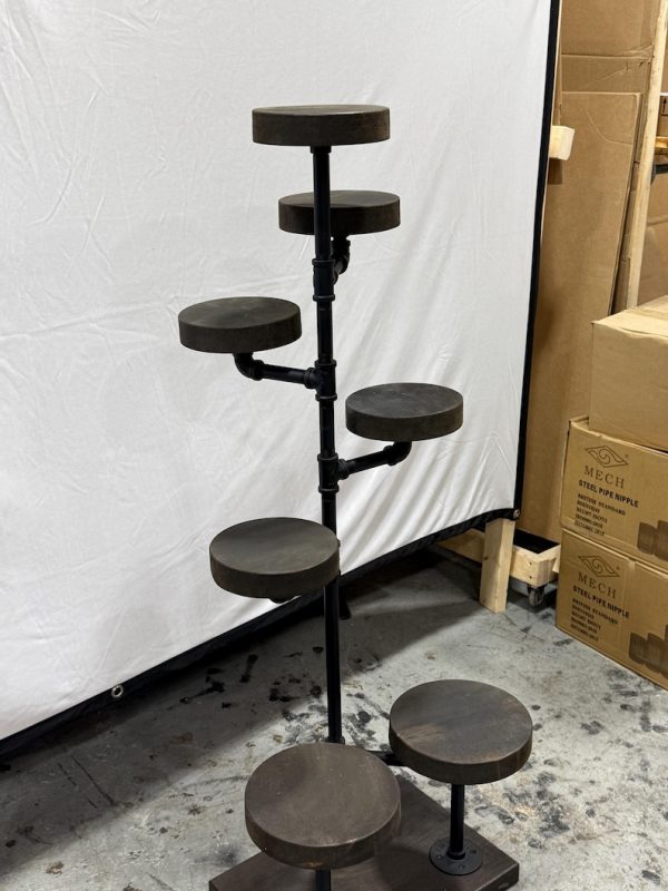 Industrial Plant Stand: 5,6 or 7 Tier Freestanding Metal Plant Holder - FREE SHIPPING